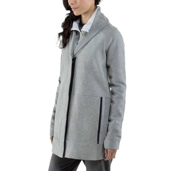 lululemon athletica Tops - Lululemon Yin To My Yang Cardi in Heathered Medium Grey Sz 6 Style W3C49S